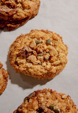 Galletas artesanas recién horneadas